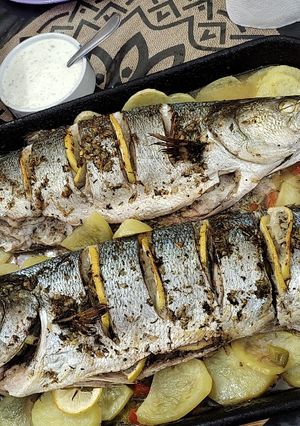 Una foto de Sardina de banco al horno