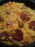 Arroz con Salchichas
