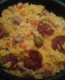 Arroz con Salchichas