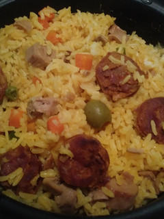 Una foto de Arroz con Salchichas