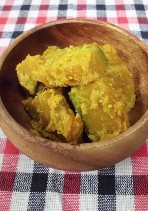 A picture of Pumpkin with sesame miso.
