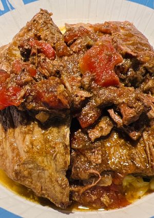 A picture of Crockpot Tomato 🍅 London Broil.
