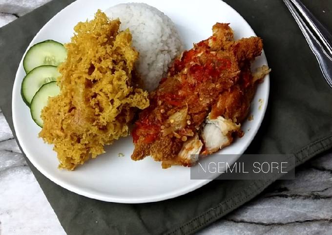 Resep Ayam Geprek Kremes Anti Gagal