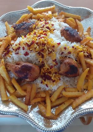 عکسی از دستور زرشک پلو با مرغ