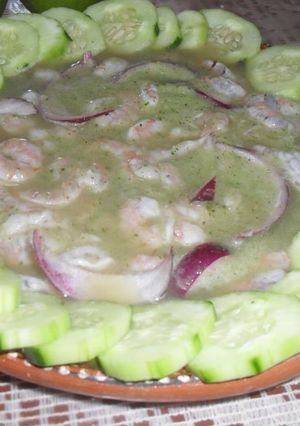Una foto de Aguachile de camarón