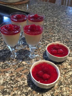 Una foto de Panna cotta