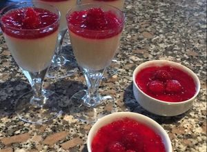 Una foto de Panna cotta