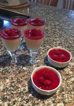 Una foto de Panna cotta