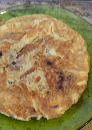 Una foto de Tortilla de champiñón