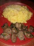 Riñoncitos ovinos con Arroz 4 quesos