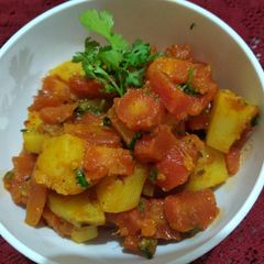 A picture of Carrot aloo sabji.