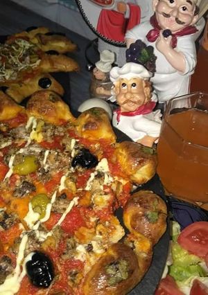 صورة لوصفة بيتزا 🍕🍕