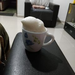 Foamy hot coffee A picture of Foamy hot coffee.
