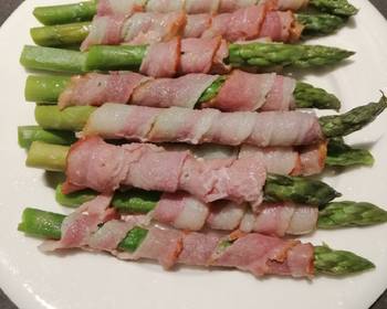 Ready to Serve Steam Bacon and Asparagus Delicious Steady