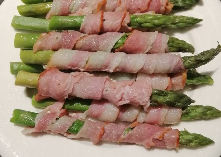 Easiest Way to Prepare Ultimate Steam Bacon and Asparagus