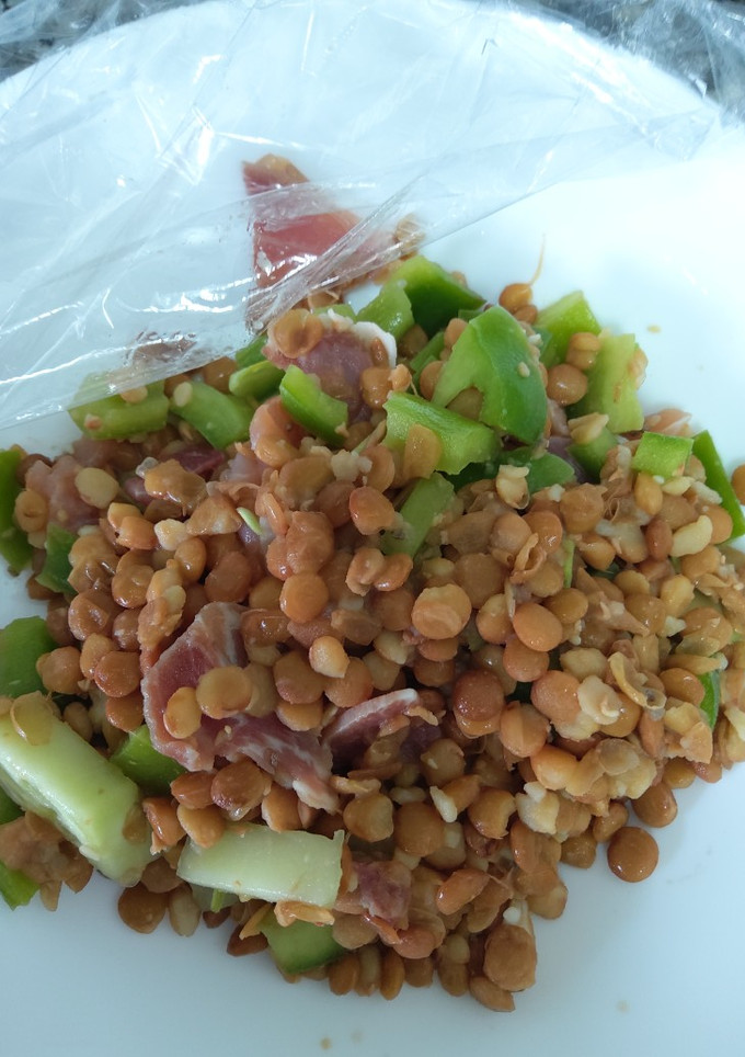 Una foto de Ensalada de lentejas