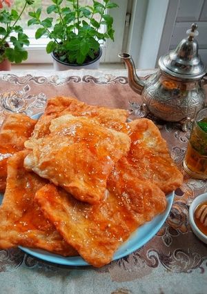 صورة لوصفة مسمن مقلي ومعسل🍯