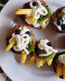 Tartaletas  de  Frutas con crema