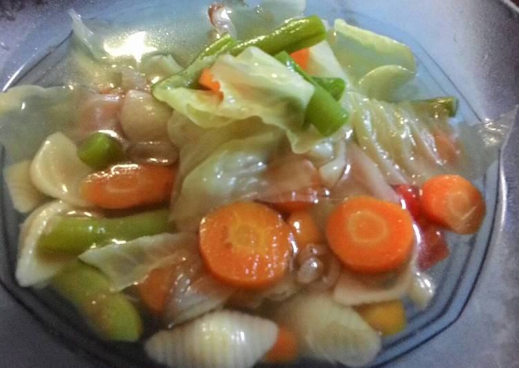 Sup sayur makaroni (Foto: Cookpad)