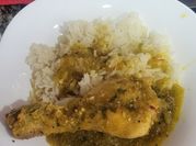 Una foto de pollo con achiote
