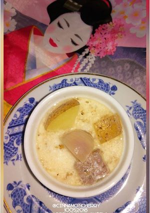 A picture of Steak and Potato Cream Soup in Slow Cooker.