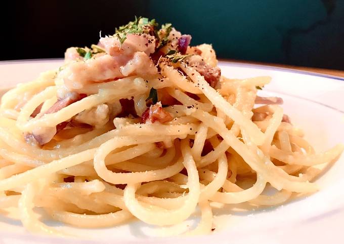 Cách Làm Món Mì Ý (Spaghetti) Carbonara Cream Cheese của Dory - Cookpad