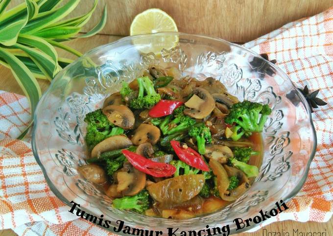 Resep Tumis Jamur Kancing Brokoli yang Bikin Ngiler