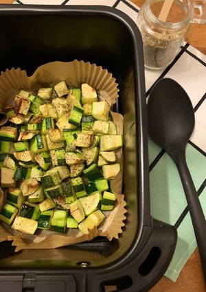 Une photo de ☆Courgettes aux Herbes, Rôties à l’Airfryer☆