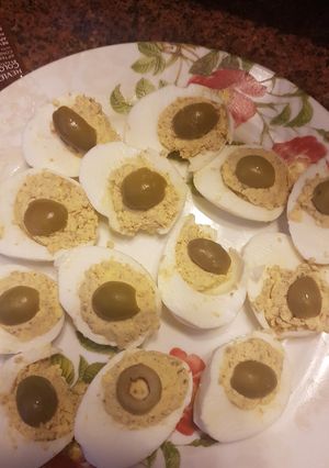 Una foto de Huevos rellenos