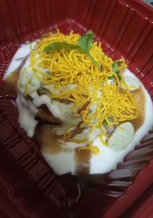 A picture of Alu Tikki Chat.