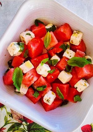 Foto principal de Ensalada de sandía y queso feta