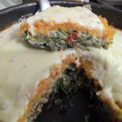 A picture of Pastel de acelga, calabaza y queso ❤️.