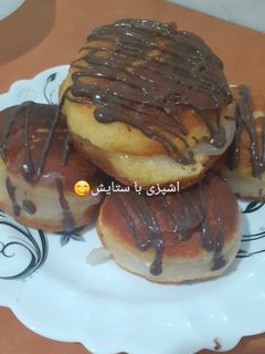 عکسی از دستور پیراشکی کرمدار بدون خمیرمایه