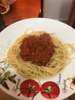 Paradicsomos, tonhalas spagetti recept fotója