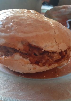 Una foto de Sándwich de bondiola a la barbacoa