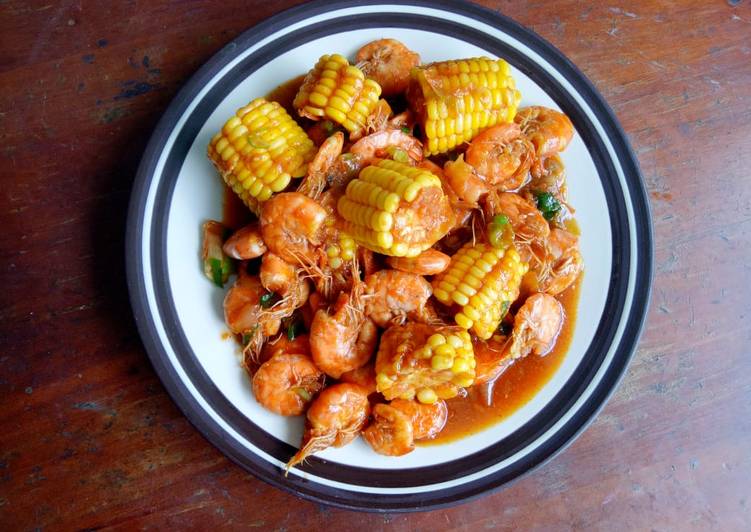 Resep Udang asam manis pedas Anti Gagal