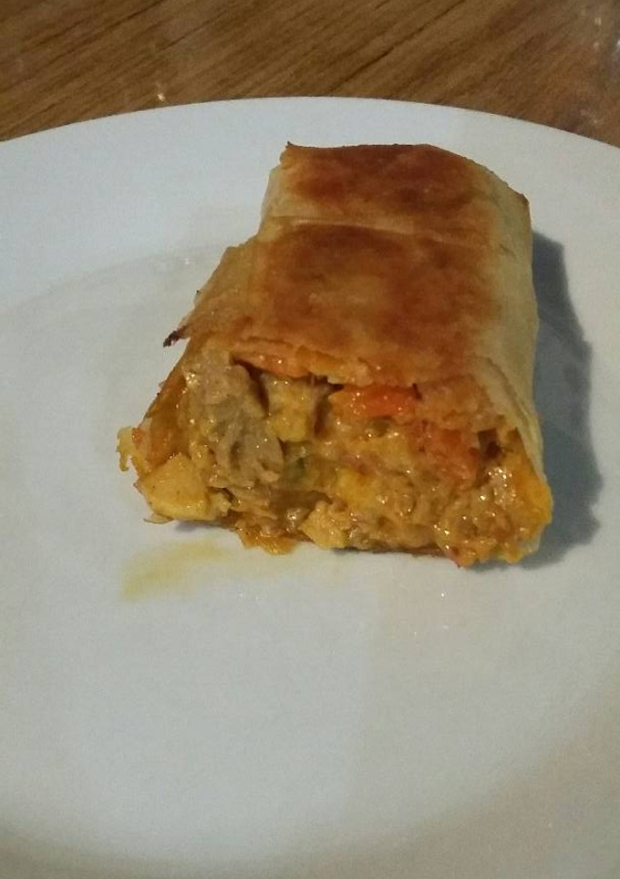 Una foto de Strudel de pollo
