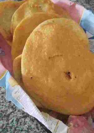 Una foto de Tortas fritas con harina leudante