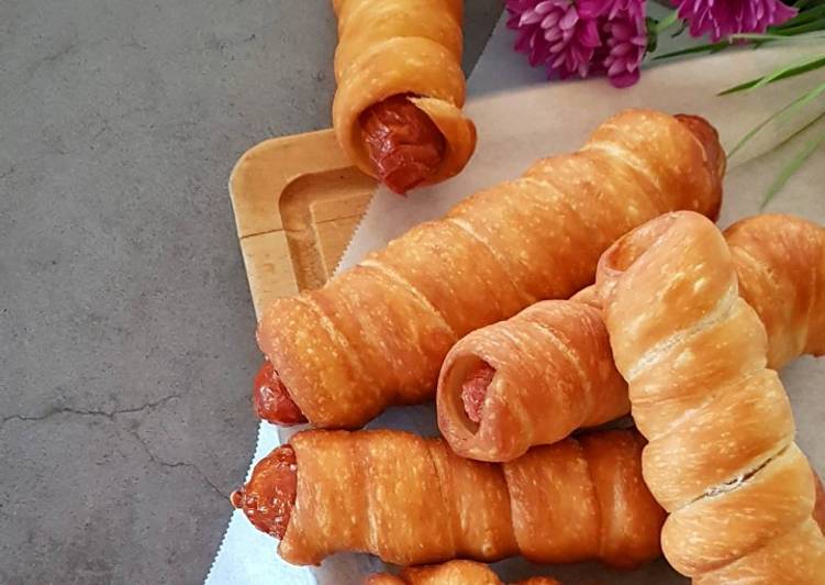 Steps to Make Homemade Fried Hotdog Bread