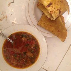 Butternut chapati A picture of Butternut chapati.