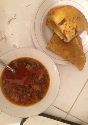A picture of Butternut chapati.