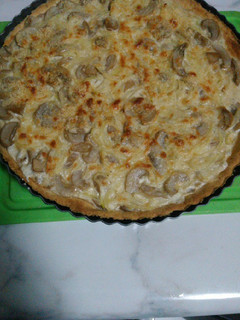 Una foto de Quiche de champiñones