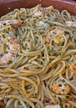 Una foto de Spaghetti al Pil Pil
