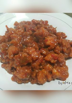Foto resep Ayam fillet goreng tepung pedes manis