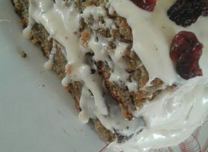 Una foto de Pan de zanahoria con betun de queso crema