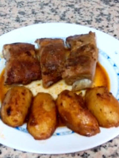 Una foto de Costilla de cerdo caramelizada al horno