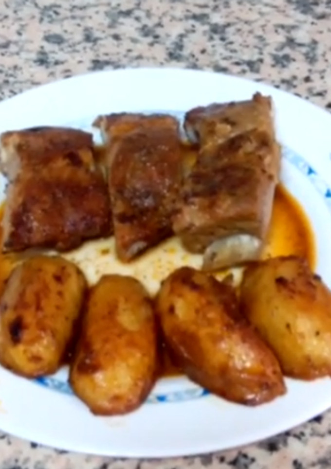 Una foto de Costilla de cerdo caramelizada al horno