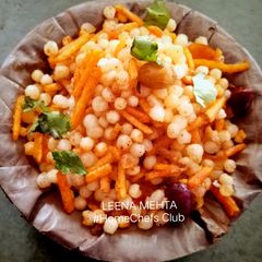 A picture of Steamed Sabudana Khichdi.