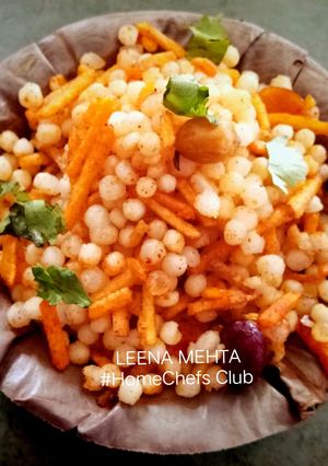 A picture of Steamed Sabudana Khichdi.
