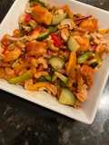Chicken and Shrimp Cashew nut Salad